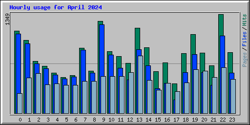 Hourly usage for April 2024